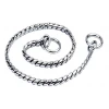 Ανοξείδωτος Λεπτός Πνίχτης Σκύλου Round Snake Silver της Pet Interest XLarge 0.38x50cm