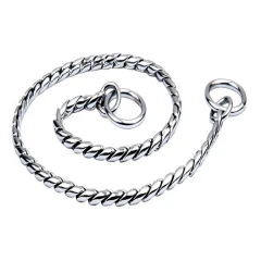 Ανοξείδωτος Λεπτός Πνίχτης Σκύλου Round Snake Silver της Pet Interest XLarge 0.38x50cm Ανοξείδωτος Λεπτός Πνίχτης Σκύλου Round Snake Silver της Pet Interest XLarge 0.38x50cm