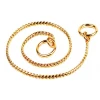 Ανοξείδωτος Λεπτός Πνίχτης Σκύλου Round Snake Gold της Pet Interest XL 0.38x50cm Ανοξείδωτος Λεπτός Πνίχτης Σκύλου Round Snake Gold της Pet Interest XL 0.38x50cm