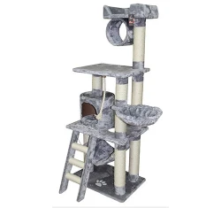 Γατόδεντρο για Γατάκια ''Kitten'' 60x55x155cm Γκρι