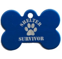 Ταυτότητα Σκύλου Shelter Μπλε 4x2cm Ταυτότητα Σκύλου Shelter Μπλε 4x2cm