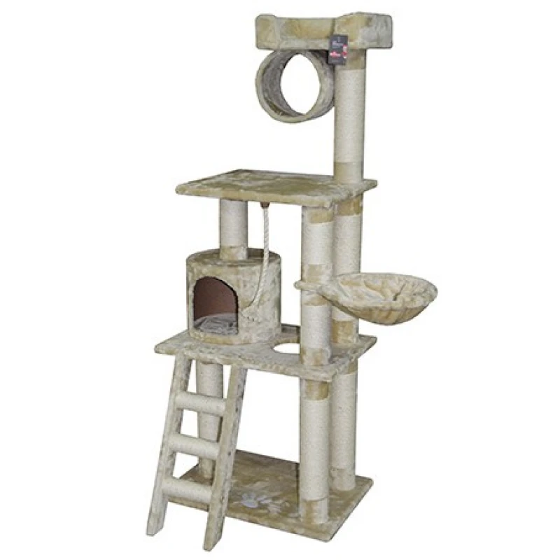 Γατόδεντρο για Γατάκια ''kitten'' 60x55x155cm Μπεζ - Καπουτσίνο Γάτες Γατόδεντρο για Γατάκια ''kitten'' 60x55x155cm Μπεζ - Καπουτσίνο Γάτες