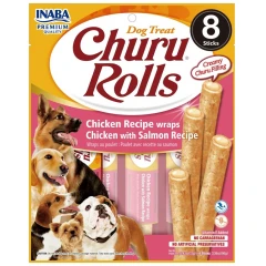 Λιχουδιές Churu Dog Rolls Chicken and Salmon 8 x 12gr