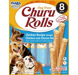 Λιχουδιές Churu Dog Rolls Chicken and Cheese 8 x 12gr Λιχουδιές Churu Dog Rolls Chicken and Cheese 8 x 12gr