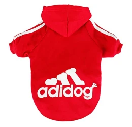 Ρουχαλάκι Φούτερ Σκύλου Adidog Large 30cm Κόκκινο Ρουχαλάκι Φούτερ Σκύλου Adidog Large 30cm Κόκκινο