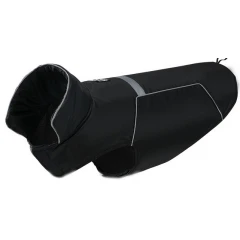 Αδιάβροχο Αντιανεμικό Μπουφάν Σκύλου Reflect XLarge 44cm Μαύρο