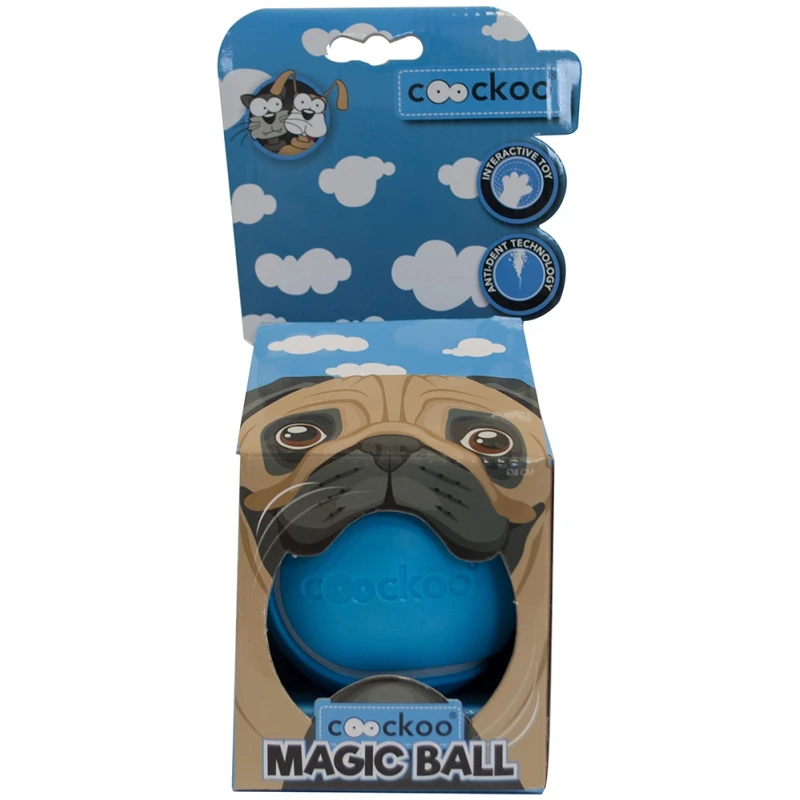 Παιχνίδι Σκύλου Coockoo Magic Ball 8,6cm Γαλάζιο ΣΚΥΛΟΙ