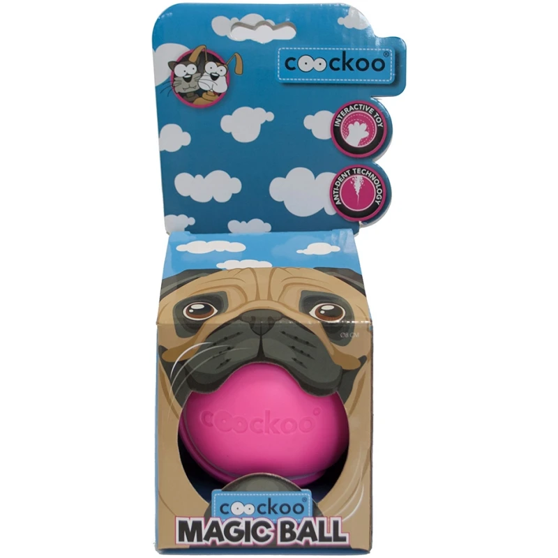 Παιχνίδι Σκύλου Coockoo Magic Ball 8,6cm Ροζ ΣΚΥΛΟΙ