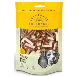 Λιχουδιές Celebrate Freshness Puppy mini bites 100gr με κοτόπουλο Λιχουδιές Celebrate Freshness Puppy mini bites 100gr με κοτόπουλο