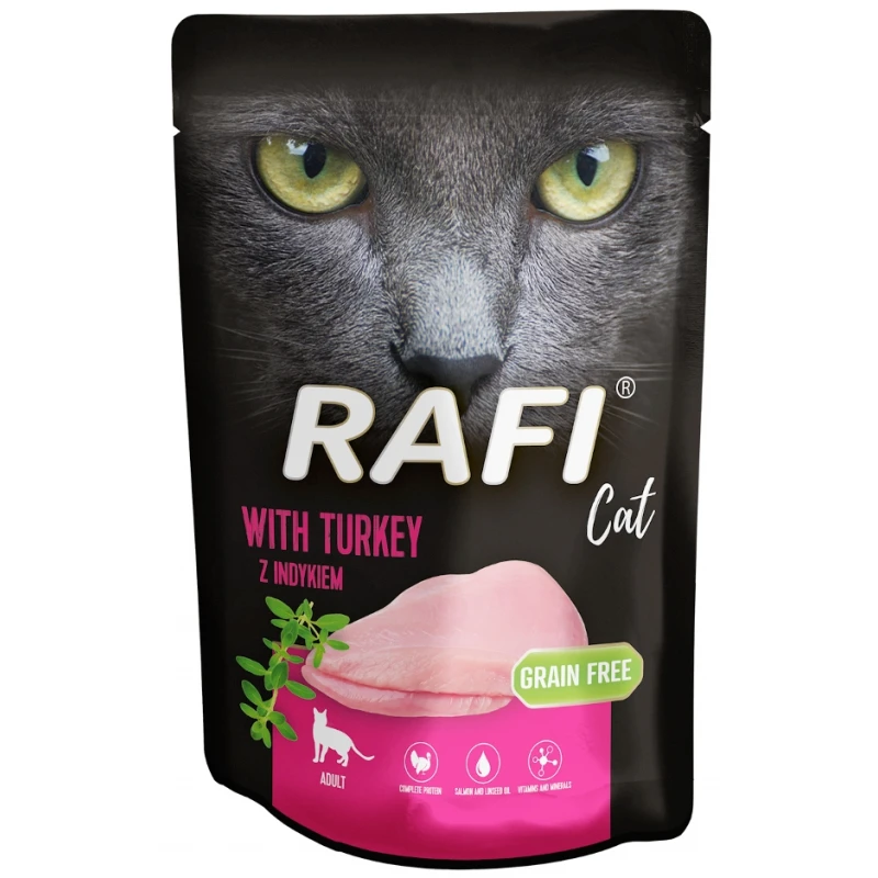 Rafi Cat Grain free Adult Turkey (γαλοπούλα) Pate 10x100gr ΓΑΤΕΣ