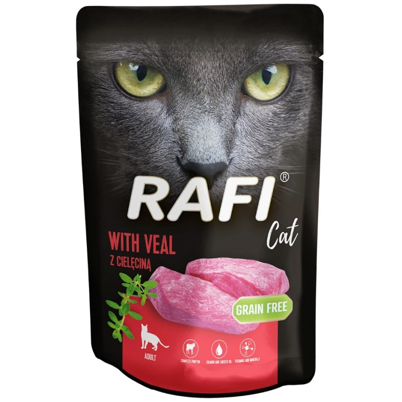 Rafi Cat Grain free Adult Veal (Μοσχάρι) Pate 10x100gr ΓΑΤΕΣ