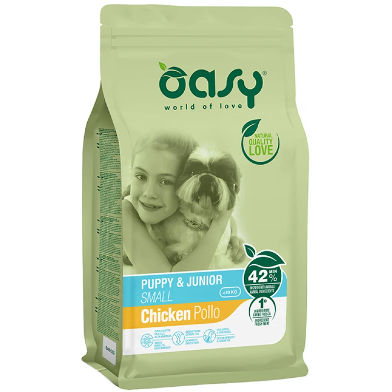 Oasy Dry Dog Puppy & Junior Small Chicken 3kg ΣΚΥΛΟΙ