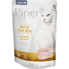 Piper Cat Adult Chicken (Κοτόπουλο) Pouch 100gr Piper Cat Adult Chicken (Κοτόπουλο) Pouch 100gr