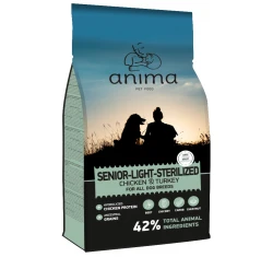 Anima Light & Sterilized Chicken & Turkey 14kg Anima Light & Sterilized Chicken & Turkey 14kg