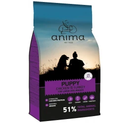 Anima Puppy Maxi Chicken & Turkey 14kg Anima Puppy Maxi Chicken & Turkey 14kg