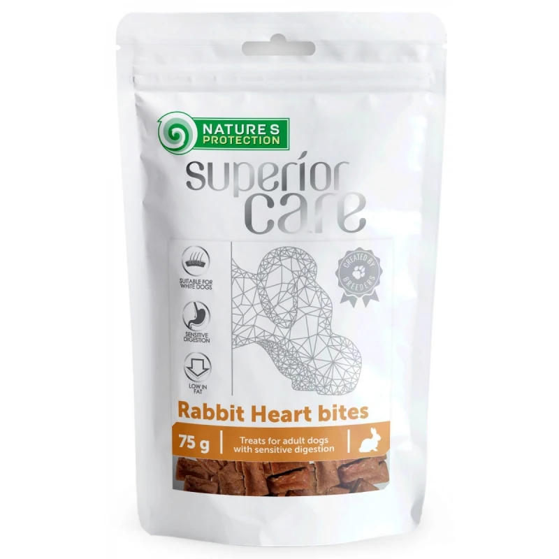 NATURE'S PROTECTION SUPERIOR CARE RABBIT HEART BITES 75GR ΛΙΧΟΥΔΙΕΣ & ΚΟΚΑΛΑ