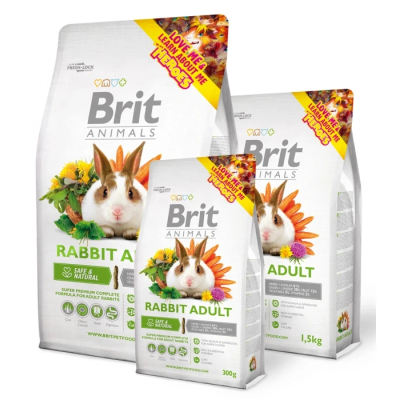 Brit Animals Rabbit Adult Complete 3kg ΤΡΟΦΕΣ ΚΟΥΝΕΛΙΩΝ