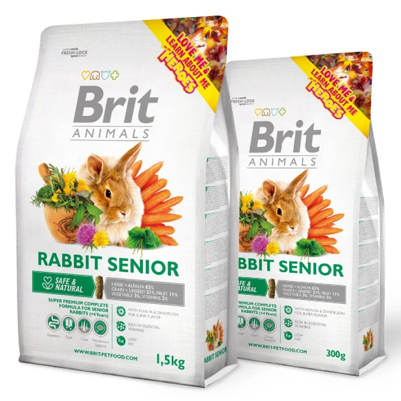 Brit Animals Rabbit Senior Complete 1,5kg ΤΡΟΦΕΣ ΚΟΥΝΕΛΙΩΝ