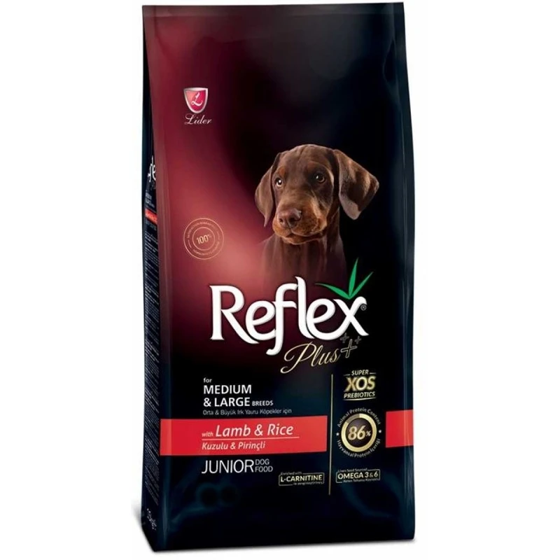 Reflex Plus Medium & Large Junior Αρνί 15kg 