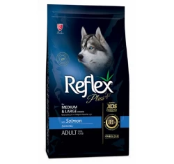 Ξηρά Τροφή Σκύλου Reflex Plus Medium & Large Adult Σολομός 15kg