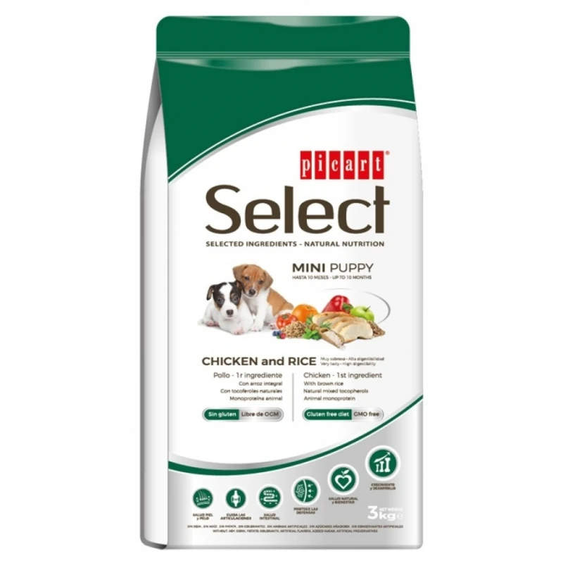 Picart Select Puppy Mini 3kg ΞΗΡΑ ΤΡΟΦΗ ΣΚΥΛΟΥ