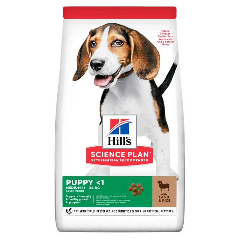 Hill's Science Plan Puppy Medium Για Σκύλους Με Αρνί 14kg  ΣΚΥΛΟΙ