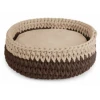 Camon Κρεβατάκι Σκύλου και Γάτας  Macrame Βαμβακερό 40cm Μπεζ-Καφέ