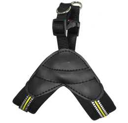 Επιστήθιο Goget Soft Reflective Stepin Μαύρο - Κίτρινο Small 20-36cm