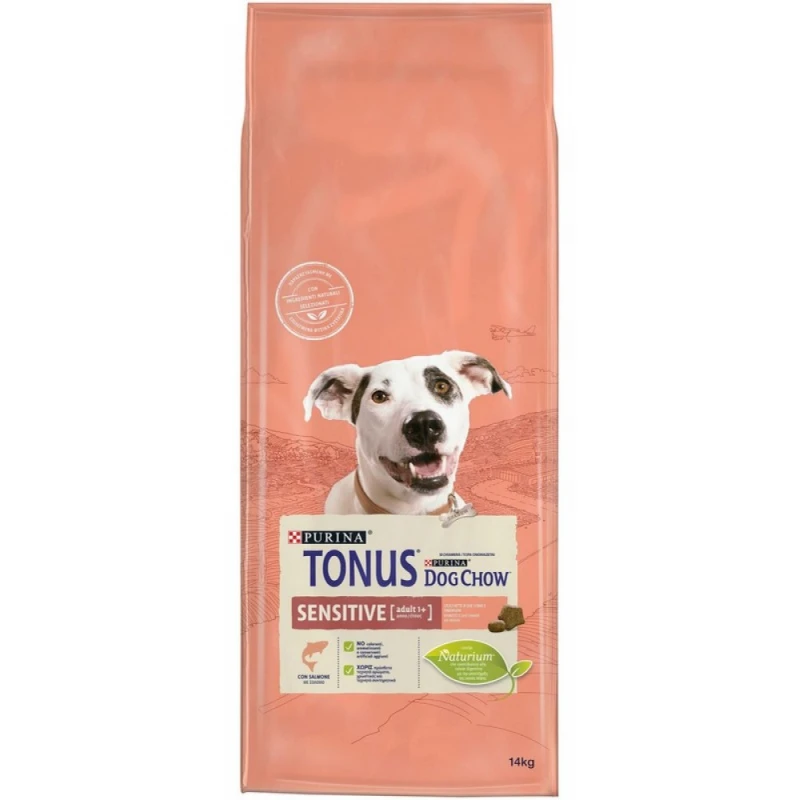 TONUS DOG CHOW ADULT SENSITIVE ΣΟΛΟΜΟΣ 14KG ΞΗΡΑ ΤΡΟΦΗ ΣΚΥΛΟΥ