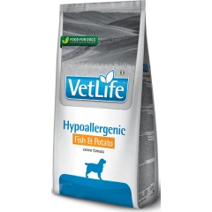 Vet Life Hypoallergenic Fish & Potato Canine 12kg Vet Life Hypoallergenic Fish & Potato Canine 12kg