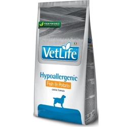 Vet Life Hypoallergenic Fish & Potato Canine 12kg Vet Life Hypoallergenic Fish & Potato Canine 12kg
