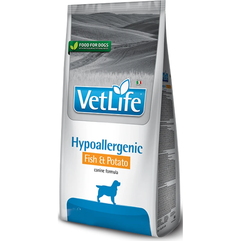 Vet Life Hypoallergenic Fish & Potato Canine 2kg Σκύλοι