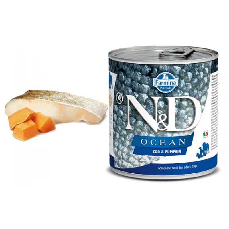 N & D OCEAN WET CODFISΗ & PUMPKIN 285GR (3 + 3 ΔΩΡΟ) ΥΓΡΗ ΤΡΟΦΗ - ΚΟΝΣΕΡΒΕΣ ΣΚΥΛΟΥ