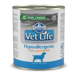 Vet Life Hypoallergenic Fish & Potato Wet Food Dog 300gr Vet Life Hypoallergenic Fish & Potato Wet Food Dog 300gr
