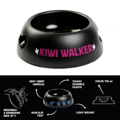 Kiwi Walker Black Bowl Pink 750ml Kiwi Walker Black Bowl Pink 750ml