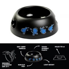 Kiwi Walker Black Bowl Blue 750ml Kiwi Walker Black Bowl Blue 750ml