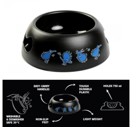 Kiwi Walker Black Bowl Blue 750ml