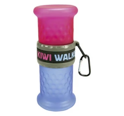 Kiwi Walker Δοχείο Ταξιδιού 2 Σε 1 Pink - Blue για Σκύλους και Γάτας