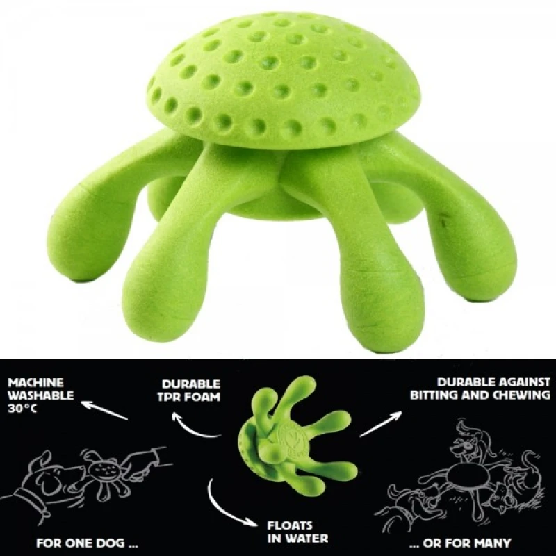 ΠΑΙΧΝΙΔΙ ΣΚΥΛΟΥ KIWI WALKER LETS PLAY OCTOPUS 20CM GREEN ΠΑΙΧΝΙΔΙΑ