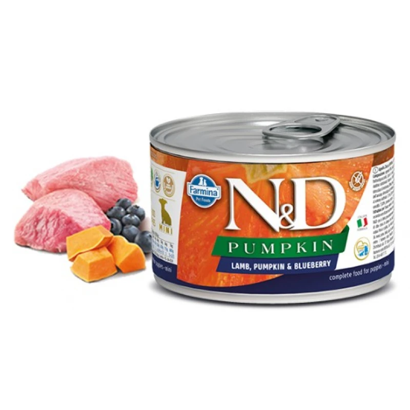 N & D PUMPKIN WET LAMB & BLUEBERRY PUPPY 140GR (3 + 3 ΔΩΡΟ) ΥΓΡΗ ΤΡΟΦΗ - ΚΟΝΣΕΡΒΕΣ ΣΚΥΛΟΥ