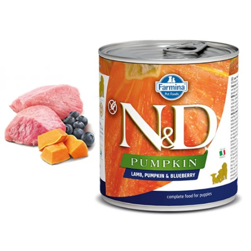 N & D PUMPKIN WET LAMB & BLUEBERRY PUPPY 285GR (3 + 3 ΔΩΡΟ) ΥΓΡΗ ΤΡΟΦΗ - ΚΟΝΣΕΡΒΕΣ ΣΚΥΛΟΥ