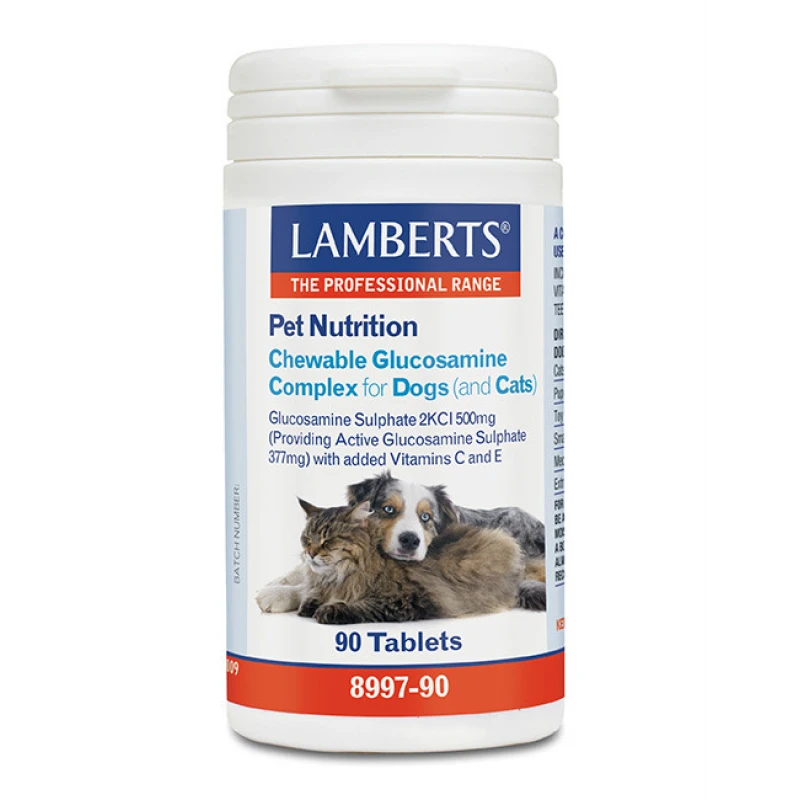 LAMBERTS DOG GLUCOSAMINE COMPLEX (ΣΚΥΛΟΥΣ ΚΑΙ ΓΑΤΕΣ)  90tabs ΣΥΜΠΛΗΡΩΜΑΤΑ ΔΙΑΤΡΟΦΗΣ & ΒΙΤΑΜΙΝΕΣ ΣΚΥΛΟΥ
