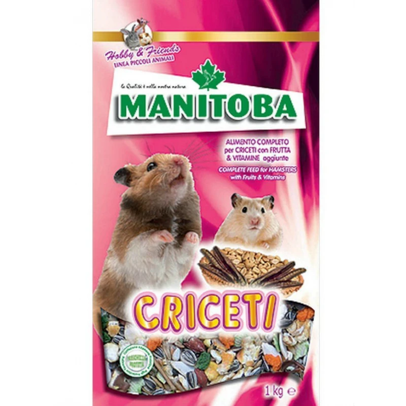 Τροφή για Χάμστερ Manitoba Criceti 1kg ΜΙΚΡΑ ΖΩΑ - ΚΟΥΝΕΛΙΑ