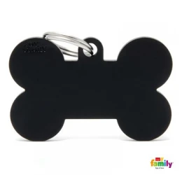 Ταυτότητα Σκύλου My Family Basic Black Bone Xlarge Tag 4,8x3,15cm Ταυτότητα Σκύλου My Family Basic Black Bone Xlarge Tag 4,8x3,15cm