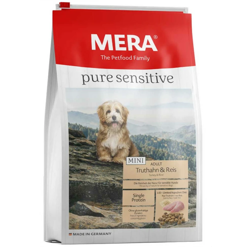 Meradog Pure Sensitive Mini Adult Με Γαλοπούλα Και Ρύζι 4kg   ΣΚΥΛΟΙ