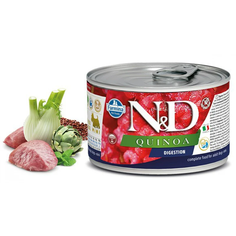 N & D QUINOA WET DIGESTION LAMB 140GR (3 + 3 ΔΩΡΟ) ΥΓΡΗ ΤΡΟΦΗ - ΚΟΝΣΕΡΒΕΣ ΣΚΥΛΟΥ