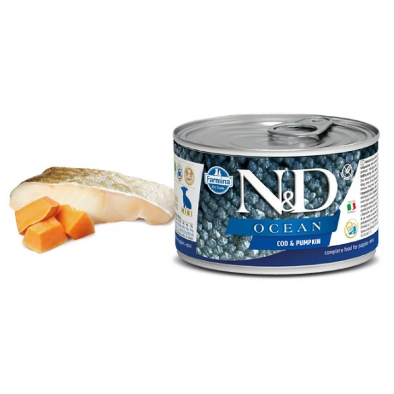 N & D OCEAN WET CODFISΗ & PUMPKIN 140GR (3 + 3 ΔΩΡΟ) ΥΓΡΗ ΤΡΟΦΗ - ΚΟΝΣΕΡΒΕΣ ΣΚΥΛΟΥ