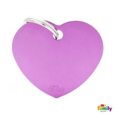 Ταυτότητα Σκύλου My Family Basic Purple Heart Large Tag 4x2cm Ταυτότητα Σκύλου My Family Basic Purple Heart Large Tag 4x2cm