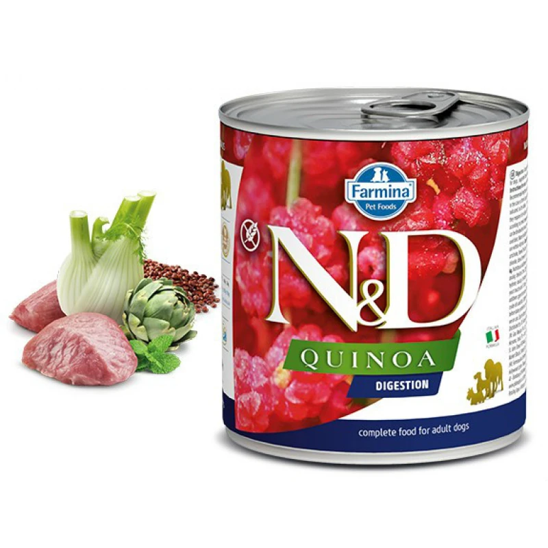 N & D QUINOA WET DIGESTION LAMB 285GR (3 + 3 ΔΩΡΟ) ΥΓΡΗ ΤΡΟΦΗ - ΚΟΝΣΕΡΒΕΣ ΣΚΥΛΟΥ