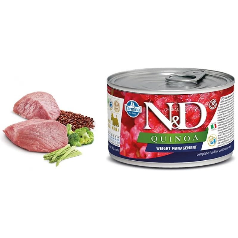 N & D QUINOA WET WEIGHT MANAGEMENT LAMB 140GR (3 + 3 ΔΩΡΟ) ΥΓΡΗ ΤΡΟΦΗ - ΚΟΝΣΕΡΒΕΣ ΣΚΥΛΟΥ